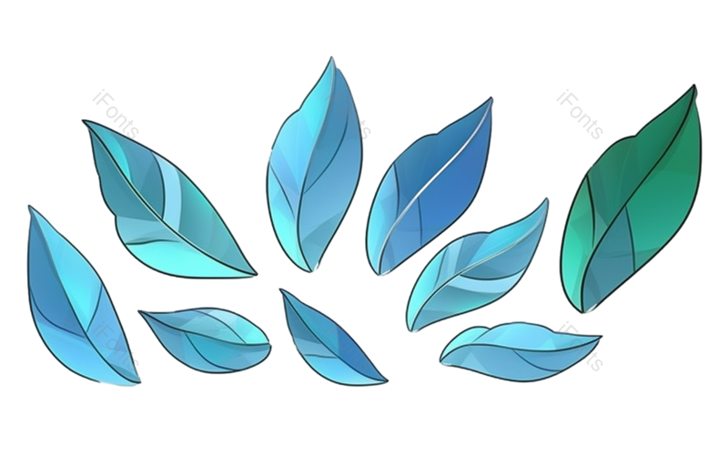 叶子图片,装饰元素,母亲节PNG,清新免抠素材